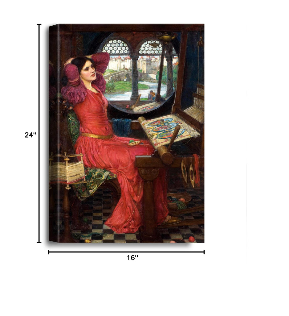 I Am Half-Sick of Shadows by John William Waterhouse, Canvas Print