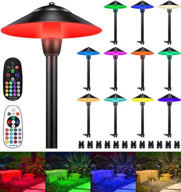 3W RGB Low Voltage Landscape Lights Wired Outdoor