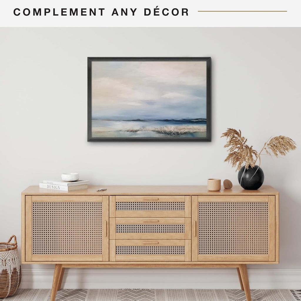 Studio Gallery Classic Poster Frame, 24x36, Black Woodgrain | Studio Gallery Classic Poster Frame For Photos & Art