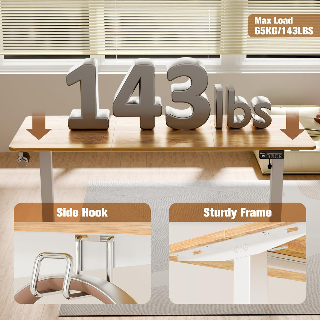 55"x24" Standing Desk, Height Adjustable Sit-Stand