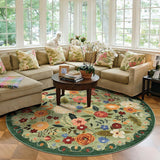 6ft Round Machine Washable Area Rug
