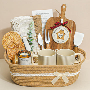 Housewarming Gifts for New Home, Curated New Home Gift Basket Set, Closing Gift for Buyers Realtors, First House Gift