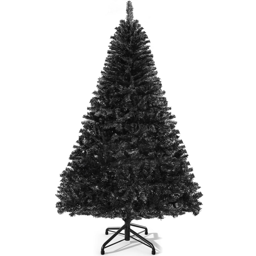 6ft Black Halloween Artificial Christmas Tree with 818 Branch Tips