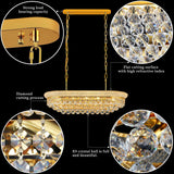 Crystal Chandeliers for Dining Room Light Fixtures Over Table_Modern Crystal Chandeliers for Kitchen Island_9 Lights Empire Style Gold Luxury Lighting Fixtures for Living Room Bar A108-B0DCFYCXS8