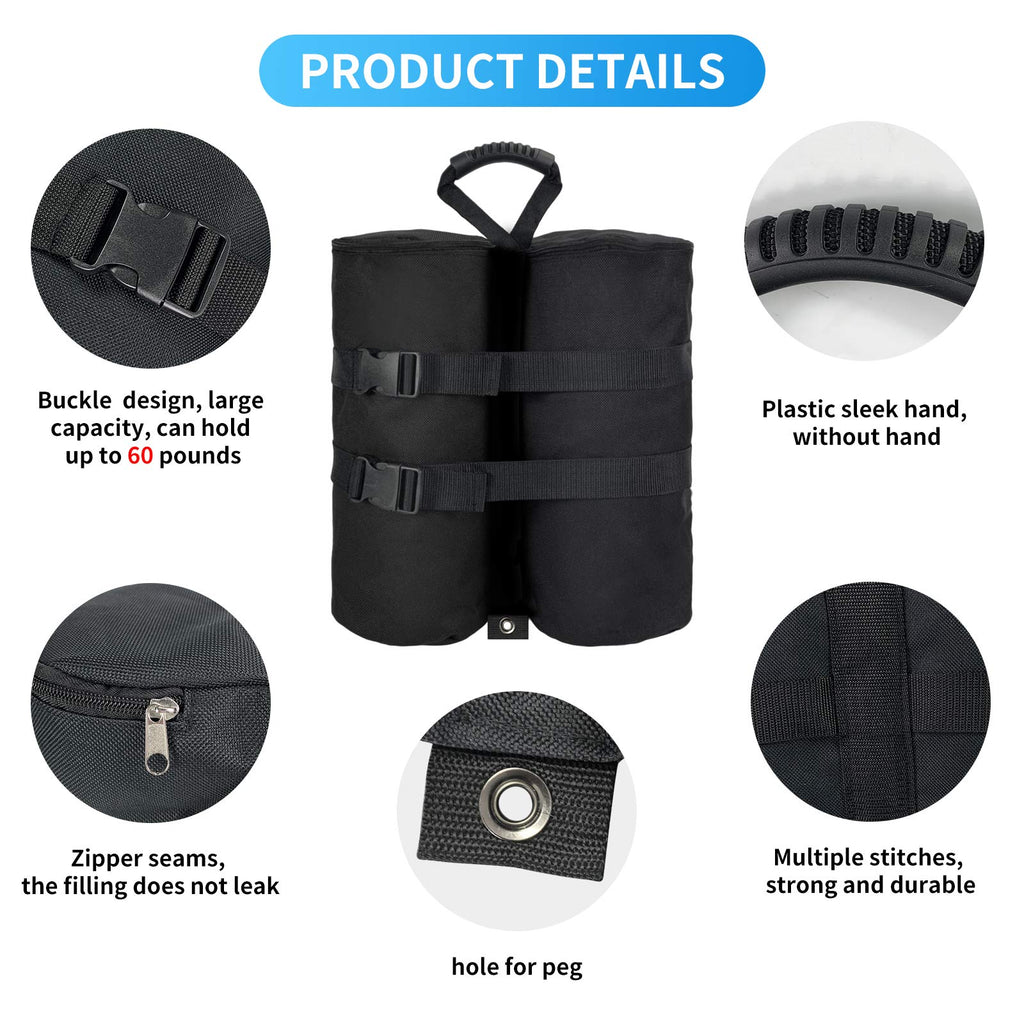 Canopy Weights Sandbags Set of 4, Capacity (Without Filler)