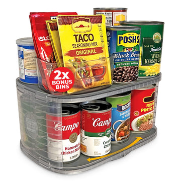 Lazy Susan Organizer for Cabinet, Steel Reinforced