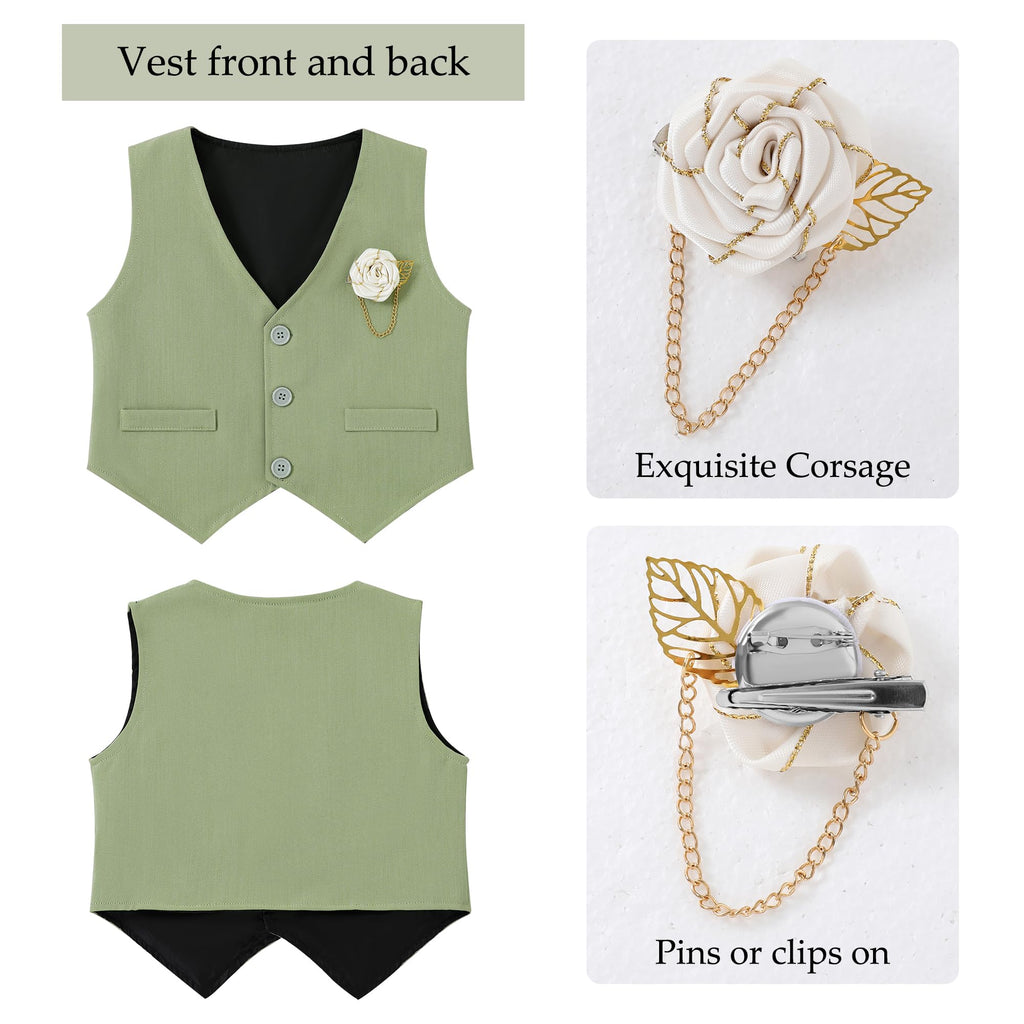Toddler Boy Dress Clothes Suit Boys Formal Wedding Outfits