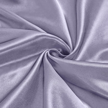 Purplish Grey Satin Fabric by The Yard, 60" Wide Shiny & Soft Charmeuse Silky Satin Fabric for DIY Craft, Wedding