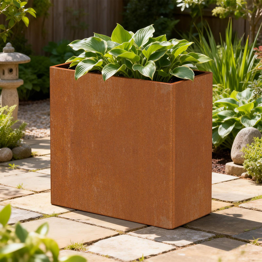 Corten Steel Planters - 24X12X24 inch Pre-Rust