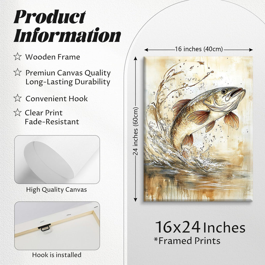 Hunting Nursery Wall Art Decor Wildlife Boys Room Pictures Fishing Poster
