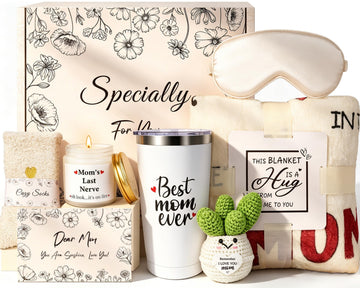 Mom Birthday Basket Gift Ideas, Birthday Gifts for Mom from Daughter Son