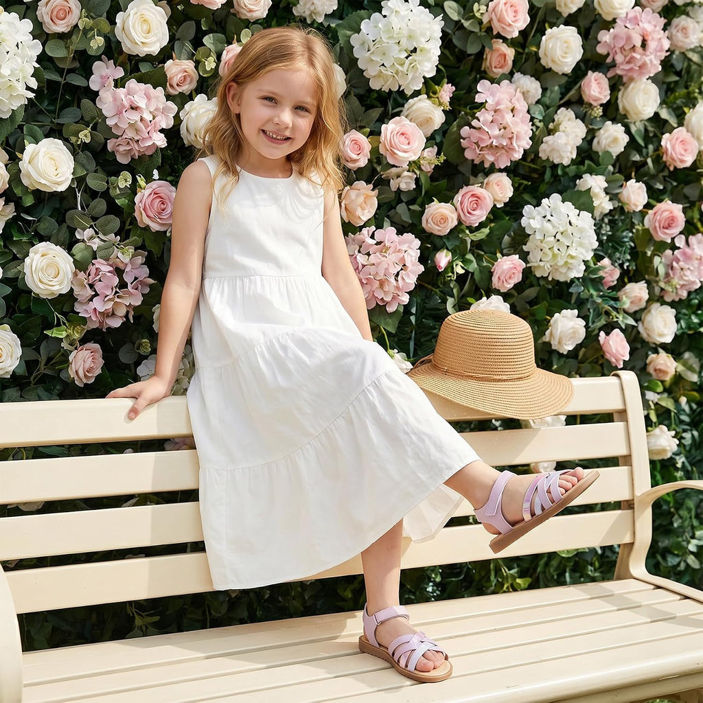 Toddler Girls Sandals Open Toe Dress Sandals for Kids