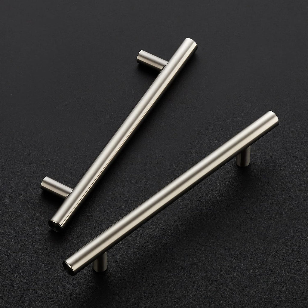 10 Pack | 7.38'' Cabinet Pulls Brushed Nickel Stainless Steel Kitchen Cupboard Handles Cabinet Handles 7.38”Length, 5”