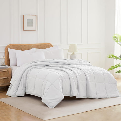 Southshore Fine Living, Inc. White Comforter, Queen/Full Down Alternative Comforter/Duvet Insert, Queen/Full