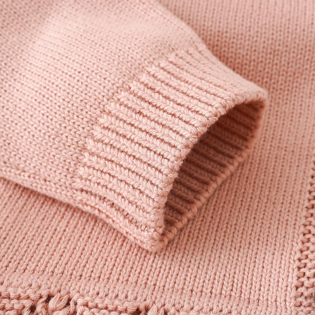 Baby Toddler Cotton Cardigan, Knit Clothes for Baby Girls