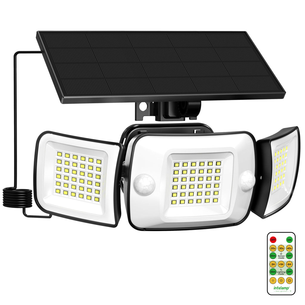 Solar Flood Lights Outdoor Waterproof Dual Motion Sensor