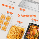 32QT Extra Large Air Fryer Toaster Oven Combo, 21-in-1 Countertop Convection Toaster Oven with Rotisserie and