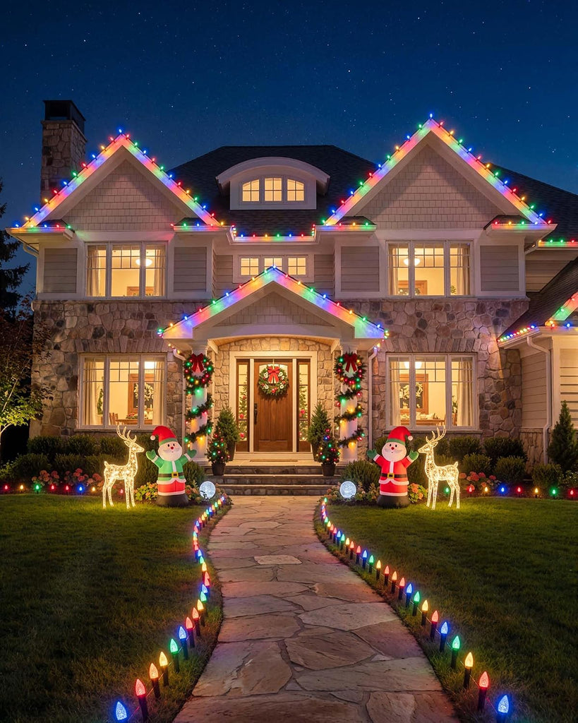 100-Pack 5.5 Inch Christmas Light Yard Stakes for C7 C9 Christmas Lights
