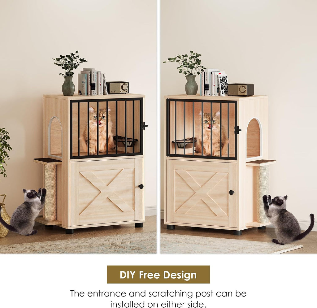 Dog Proof Cat Feeding Station, Dog Proof Cat Feeder, Cat Food Table, Nature