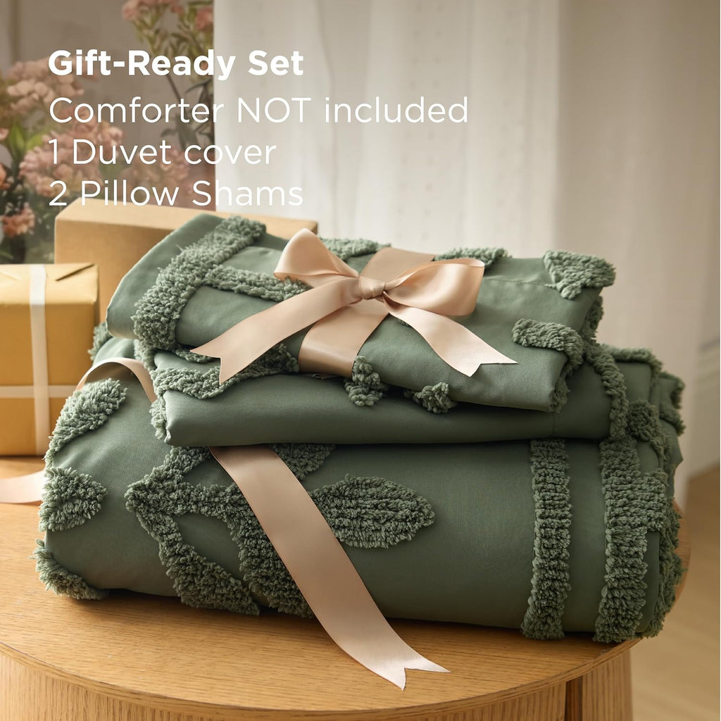 Boho Duvet Cover Queen, Soft & Comfortable Elegant Design Boho Bedding for Decoration, Machine Washable Comforter