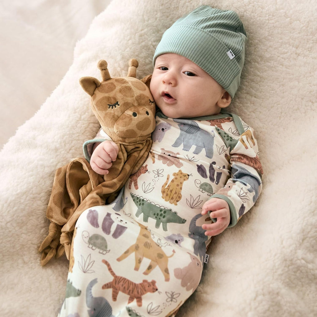 Newborn Infant Gown, Soft Viscose from Bamboo Baby Gown for Newborn Girls & Boys Baby Clothes, Infant Sleeper