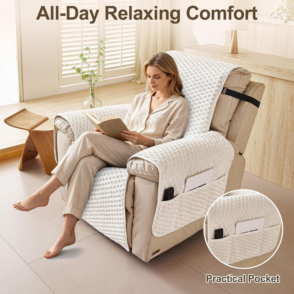 Waterproof Recliner Chair Covers, Non-Slip Armchair Cover for Dogs