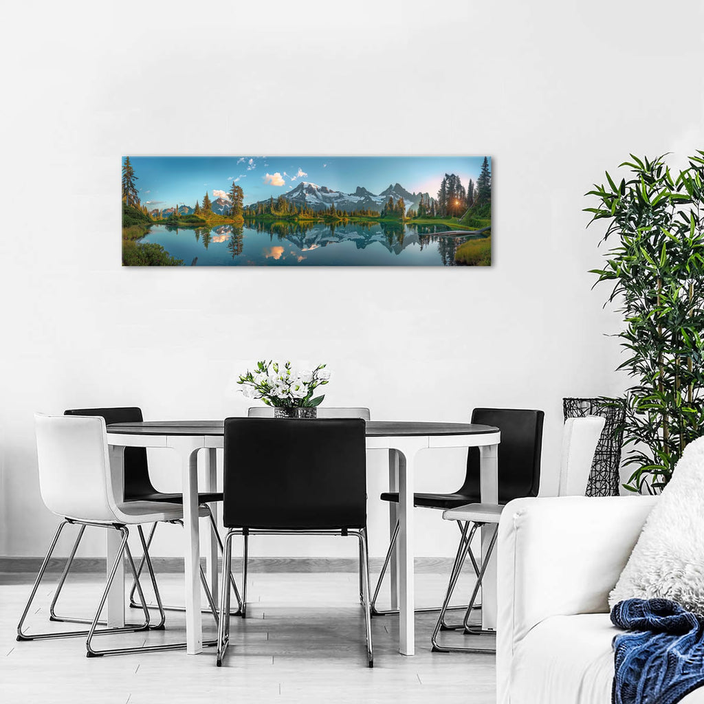 Colorado Mountain Wall Art National Park Poster Sunset Nature Canvas Prints Woodland Landscape Painting Peak Lake