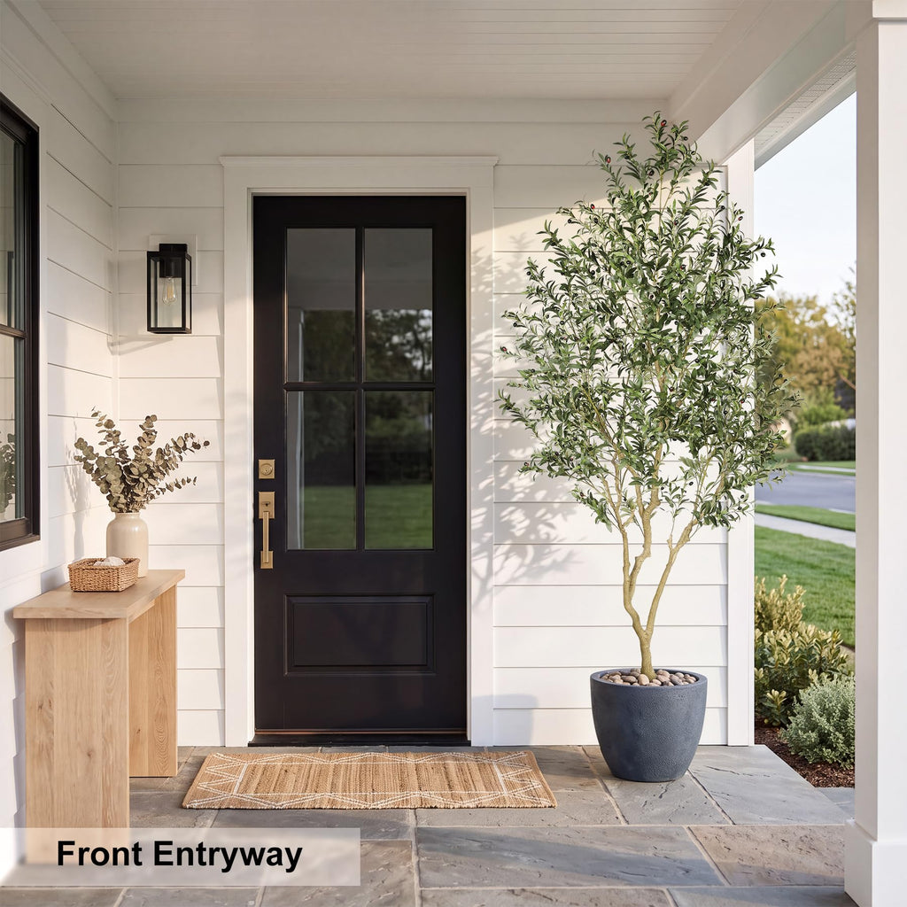 Faux Olive Tree 9ft UV Resistant for Indoor Outdoor Decor