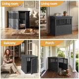 30 INCH Small Dog Crate Furniture Lockable Dog Kennel Indoor Dog Cage Heavy Duty Decorative Plastic Pet Cage End Table