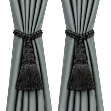 Curtain Tie Backs Rope Tassels for Curtain Holdback - 2 Pack