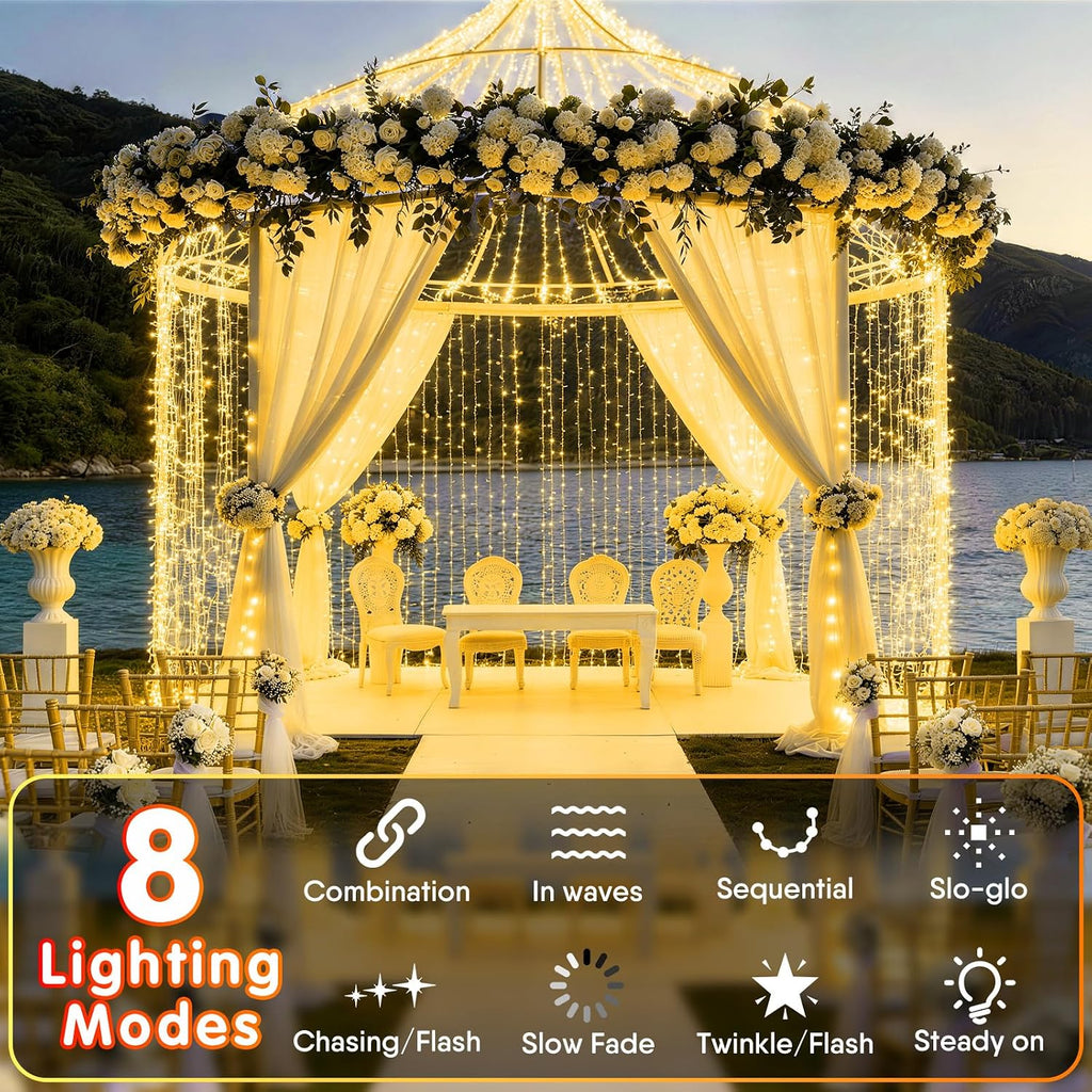1000 LED 403 FT Christmas Lights Outdoor String Lights 8 Modes