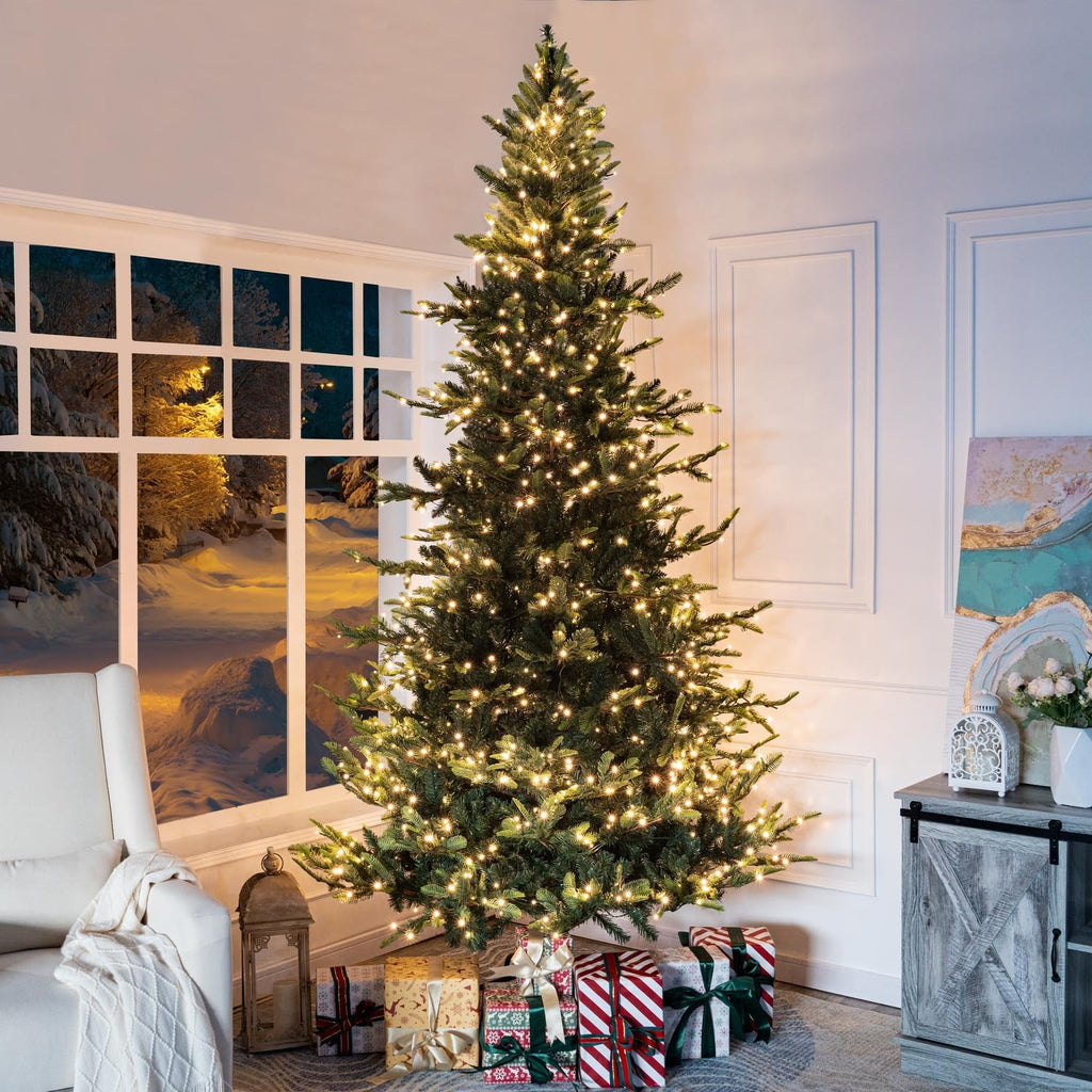 Nordic Pre-Lit Christmas Tree, 1,100 Warm Lights
