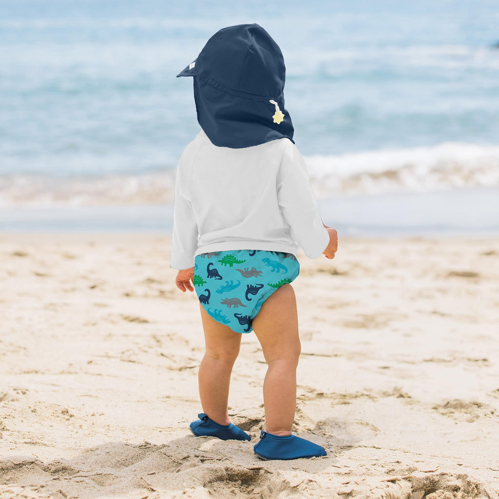 Baby Flap Sun Protection Swim Hat, Navy