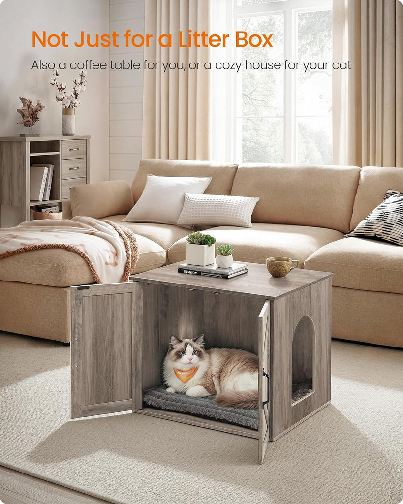 Cat Litter Box Enclosure, Indoor Pet House End Table