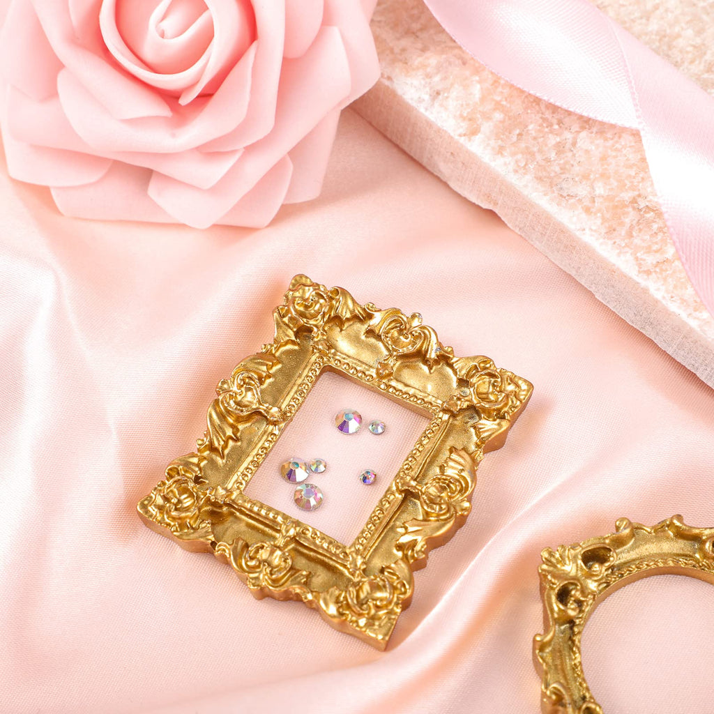 80 Pcs Gold Mini Vintage Picture Frames Bulk