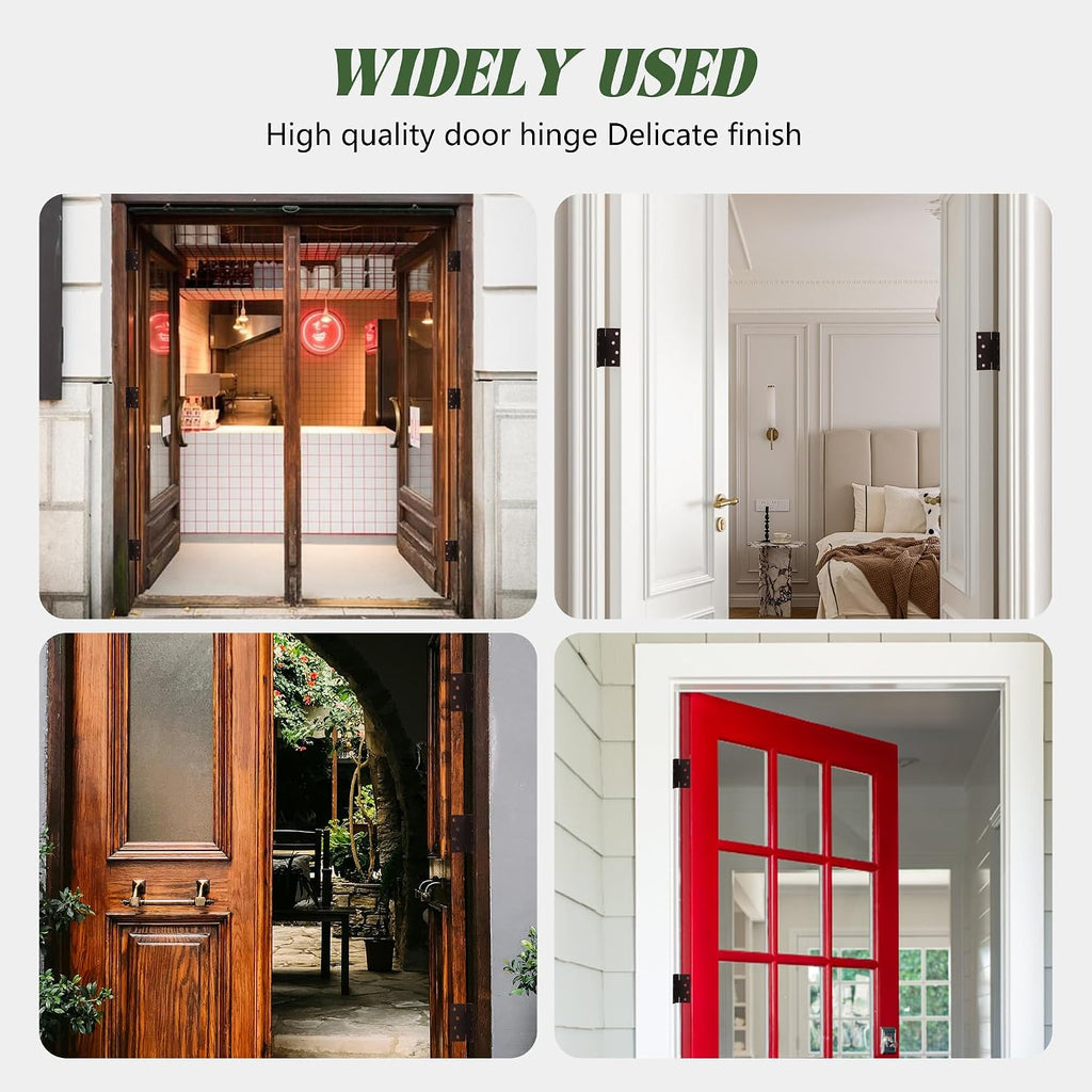 Self Closing Hinge 4 Inch Oil Rubbed Bronze Auto Close Door Hinges Adjustable 4 Inch Spring Hinges 4"x 4" Door Closer