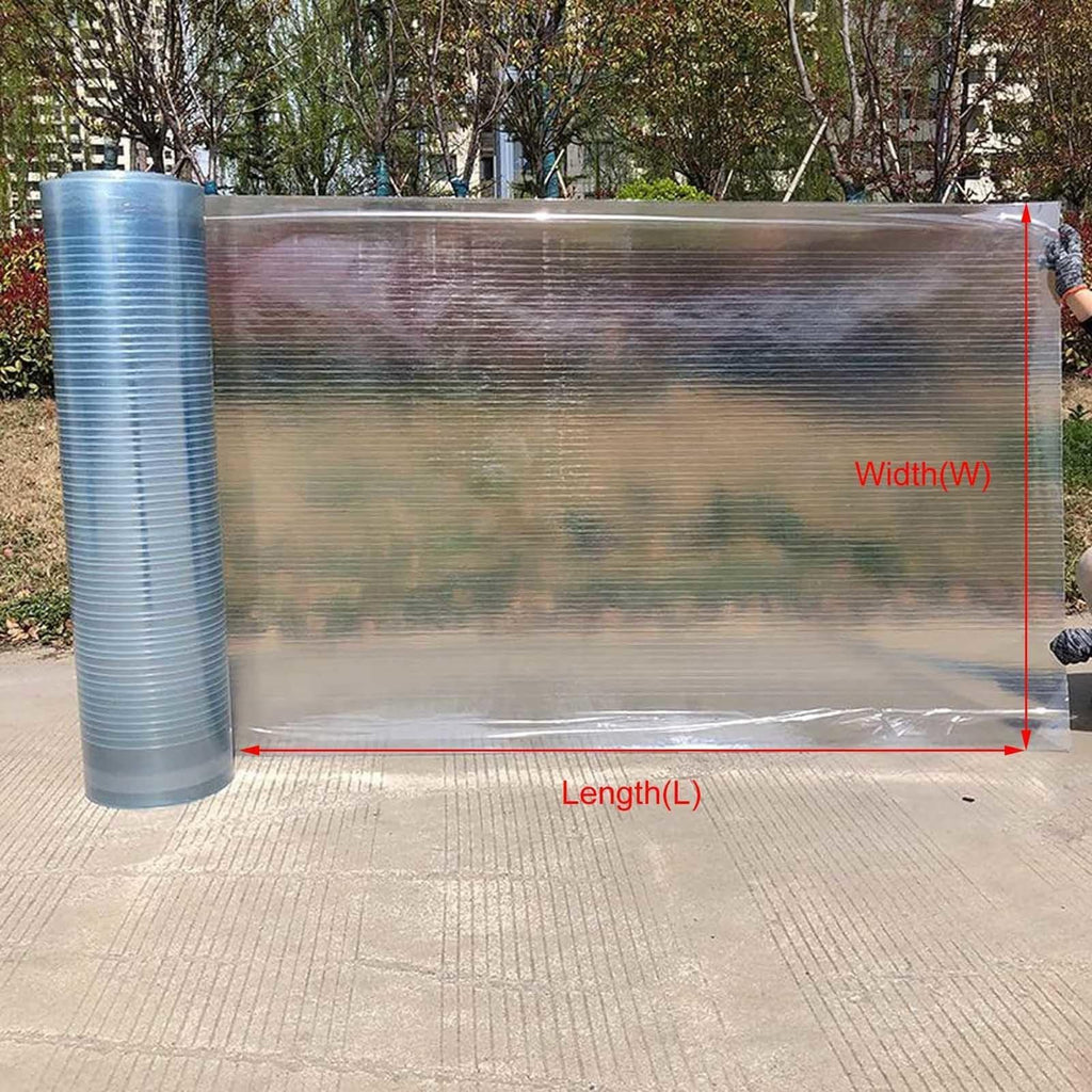 Polycarbonate Roofing Sheet Greenhouse Panels, Greenhouse Roof Covering UV Resistant Rainproof Plastic Roofing for