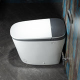 Smart One-Piece Toilet with Powerful Flush, Foam System, Warm Air Dryer, Blackout Flush, ADA Comfort Height, Auto Open and Close Lid, Heated Seat