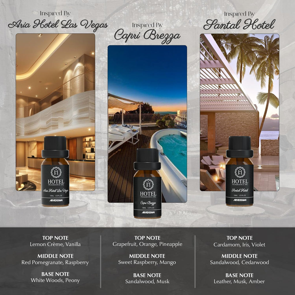 Hotel Diffuser Oil Gift Set, Inspired - Set of 2