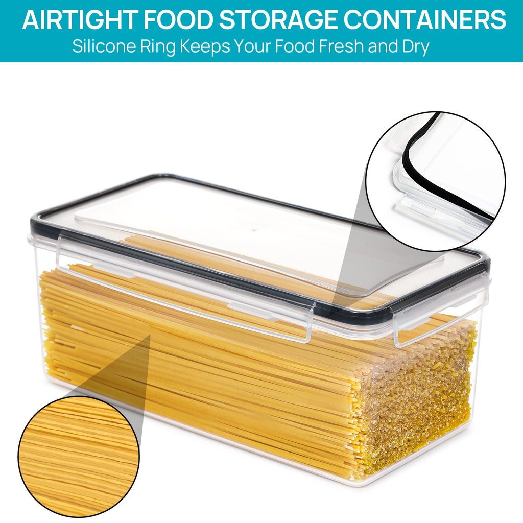 Pasta Storage Containers, 8 Pack, 3.2L Airtight Canisters