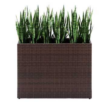 Tall Planters for Outdoor Wicker Large Rectangular Block Box