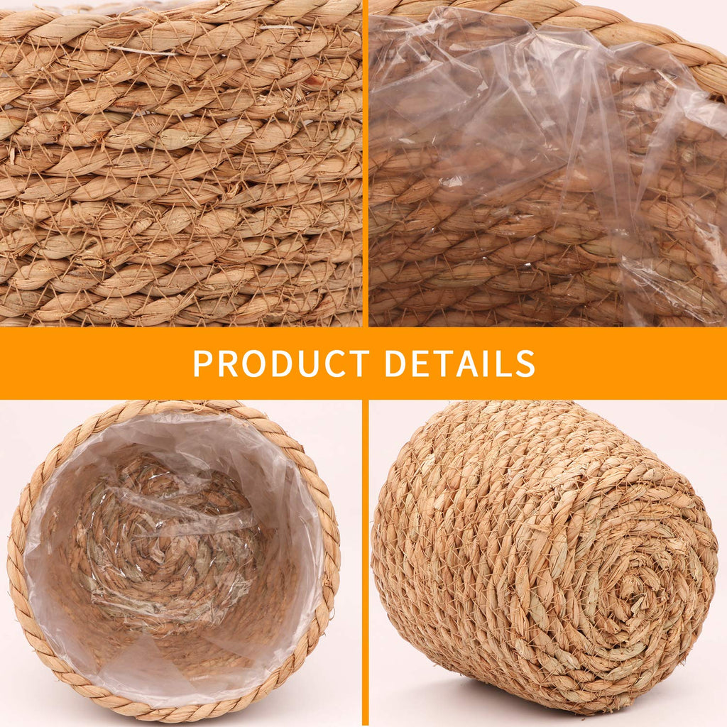 Seagrass Planter Basket Stylish Planter Baskets, Set of 4