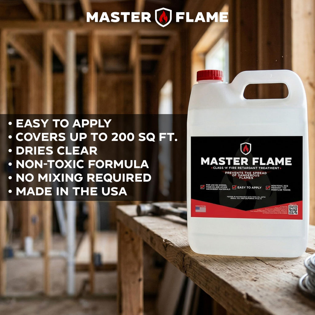 FX Master Flame Class A Fire Retardant for Wood & Fabric, 1 Gallon