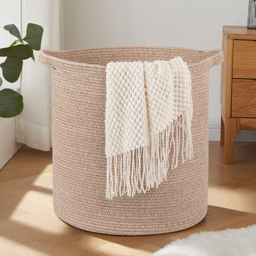 80L Laundry Basket Laundry Hamper Nursery Hamper Brown