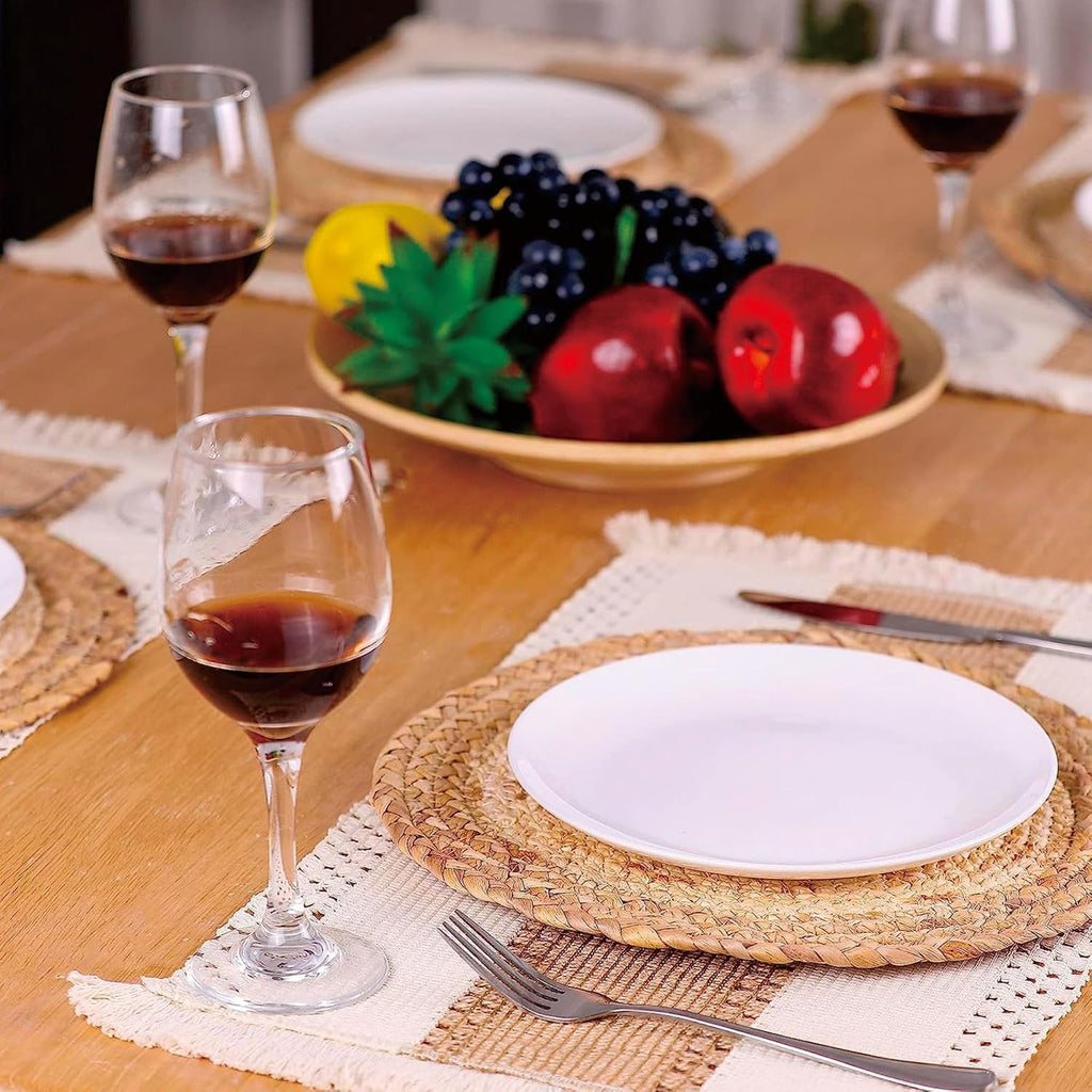Placemats with Round Placemats and Table Mats - Set of 6