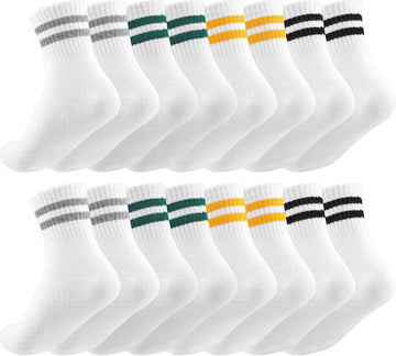 6/8/10 Pairs Boys Kids Novelty Crew Socks