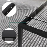 Glass Coffee Table Modern Center Table,Minimalist Coffee Table Sofa Side Tea Table,Tempered Glass-top with Sturdy