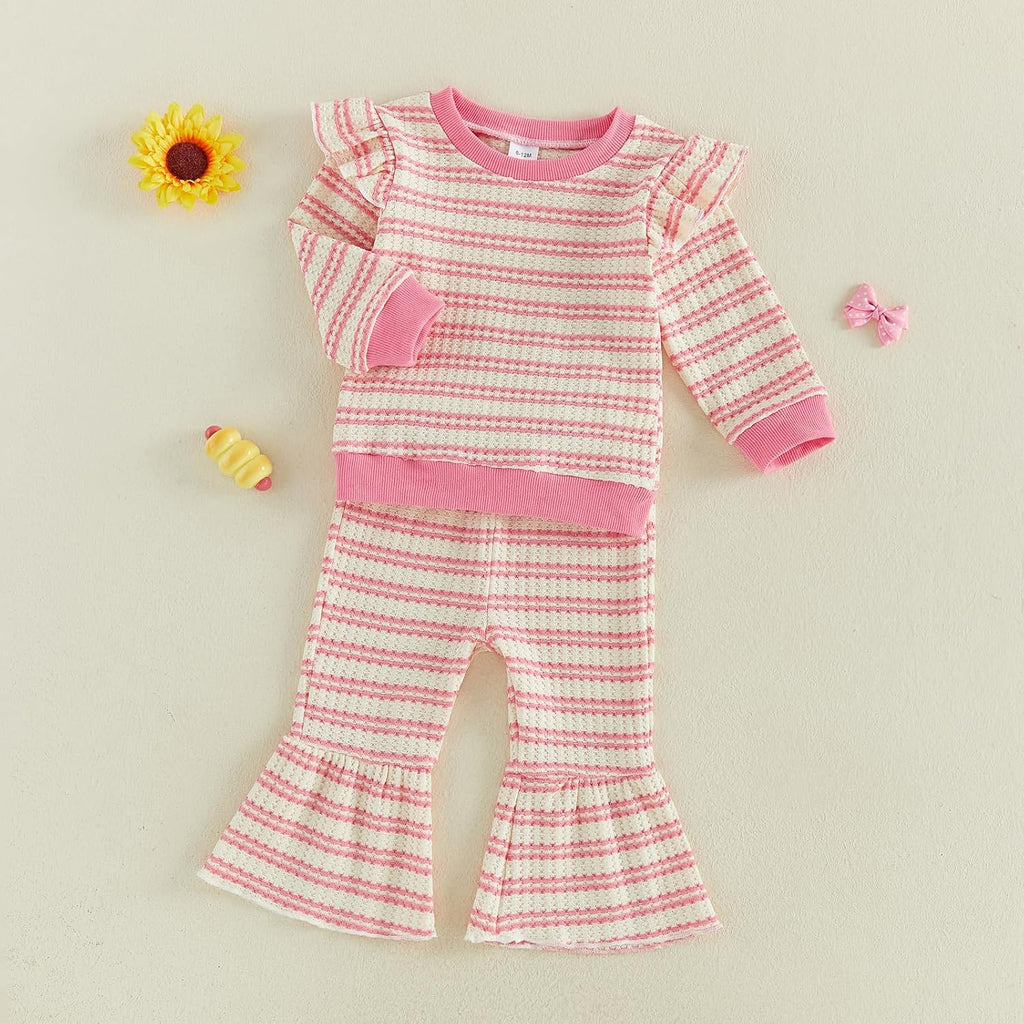 Baby Girl Strawberry Outfit Toddler Girl Clothes Fall Winter Outfits Strawberry Print Long Sleeve Sweatshirt Pants