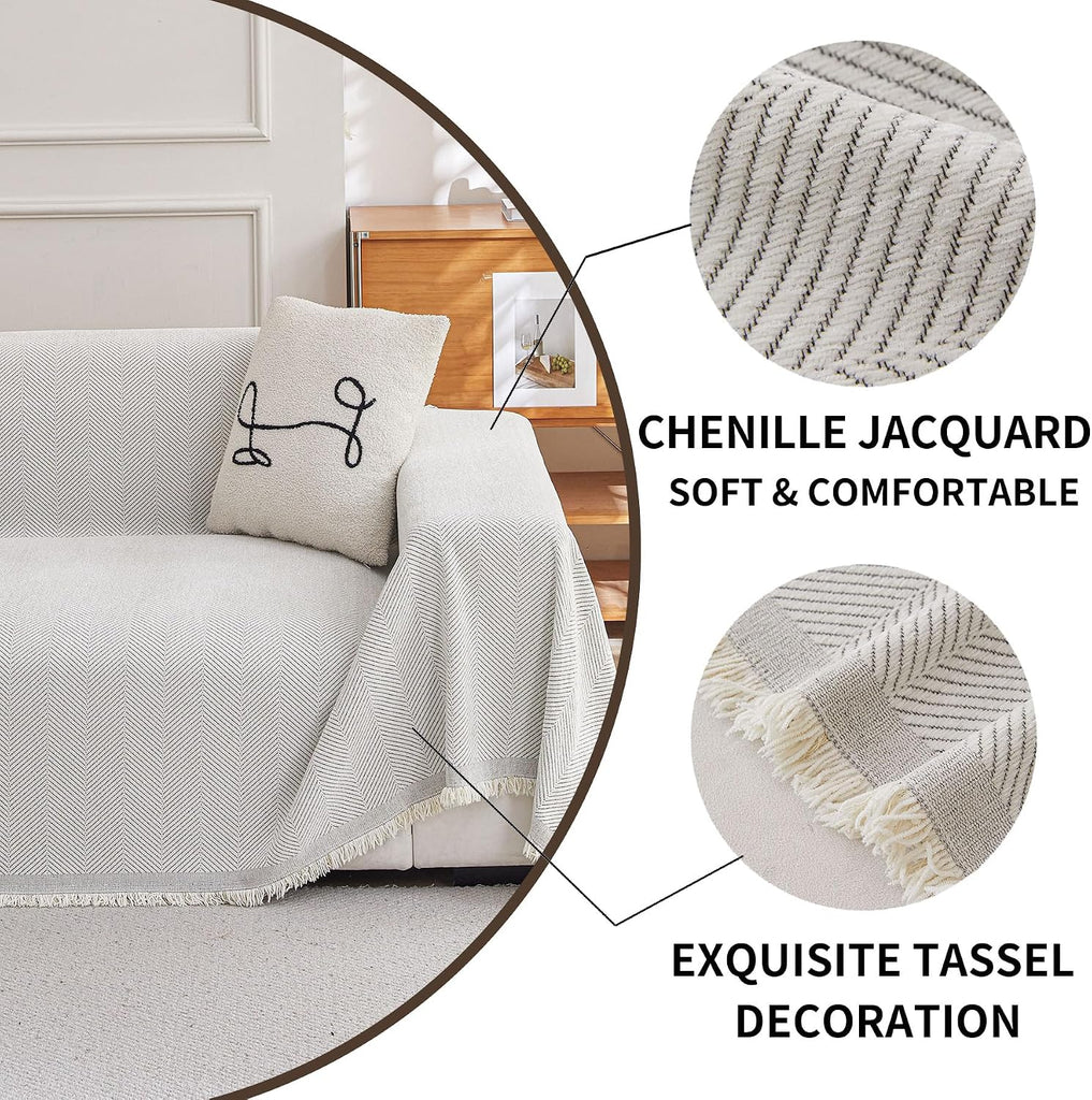 Non Slip Couch Cover Sofa Covers for 3 Cushion Couch Washable sectional Couch Covers for Dogs pet Furniture Protector