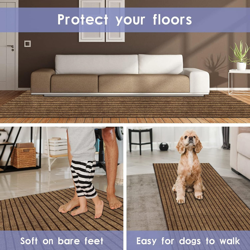 Runner Rugs s, 2FT x 6FT Non Slip Kitchen Area Rug Entryway Runner Laundry Room Rug, 2-82 FT Indoor Outdoor Carpet